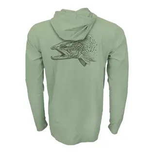 Rep Your Water Predator Logo Hooded Sun Shirt
