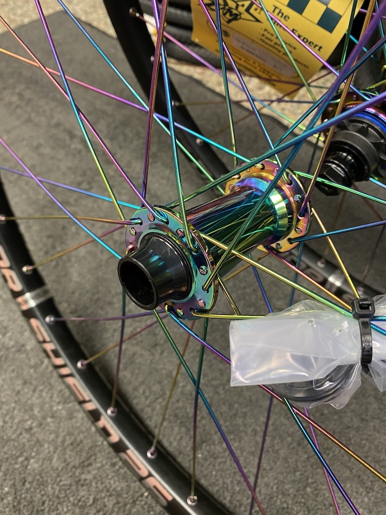 Custom Dartmoor Sheild Oil Slick Pro Wheels 135x10mm 15 20mm Front Hub ZM Cycle Fitness Ltd