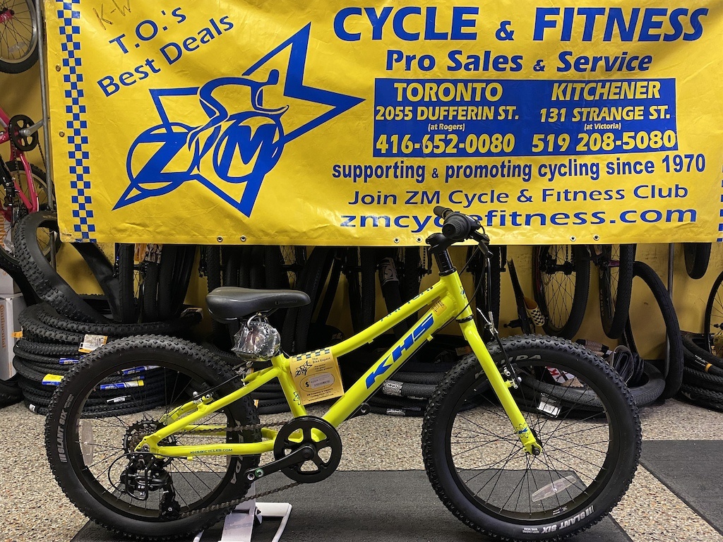 2022 KHS RAPTOR 20 YELLOW ZM Cycle Fitness Ltd
