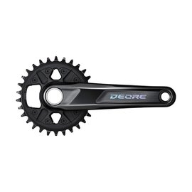 SHIMANO FRONT CHAINWHEEL FC-M6100-1 DEORE FOR REAR 12-SPEED 2-PCS FC 175MM 30T W/O CG W/O BB PARTS FOR CHAIN LINE 52MM
