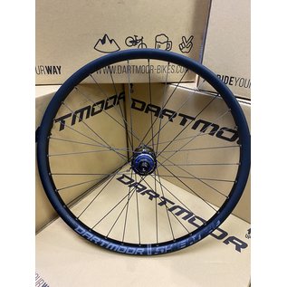 2022 Dartmoor Shield Wheelset 26", singlespeed, 135x10mm, 10T Driver,  100x15/110x20mm 32H, black anodized with petrol color hubs