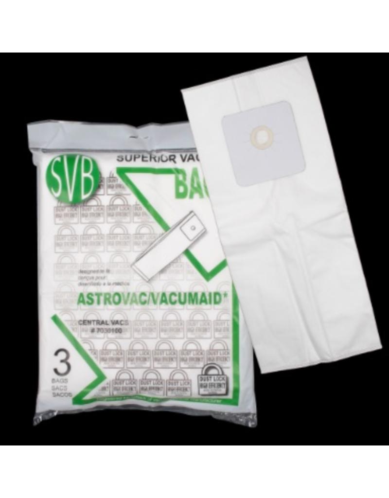 Astrovac Vacumaid, Astrovac Central Vac Bags (3 Pack) Vacworks