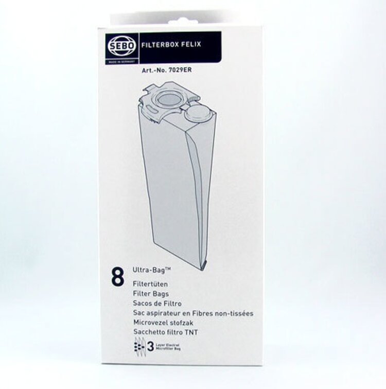 SEBO Sebo Felix Vacuum Bags (8 Pack)