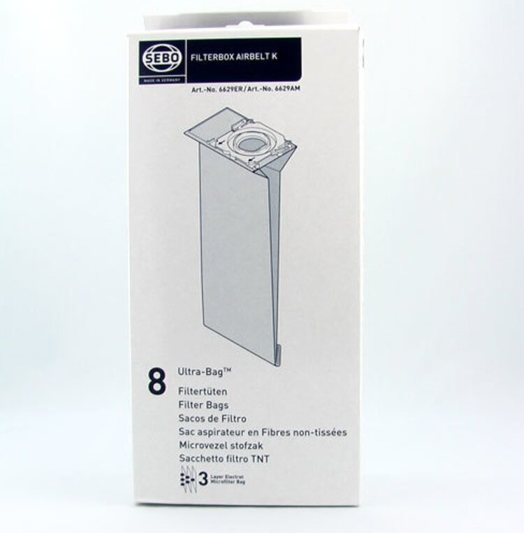 SEBO Filterbox Airbelt K - SEBO K Bags