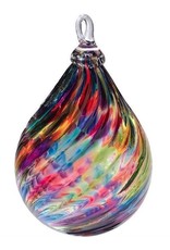 Owned Hand Blown Glass Ornament - Aurora Borealis