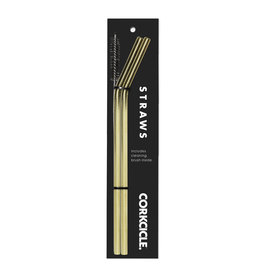 Corkcicle Straws - Gold
