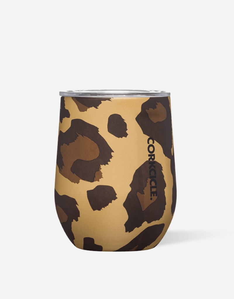 Corkcicle Corkcicle Stemless - 12oz Luxe Leopard