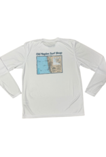 Old Naples Surf Shop ONSS Nautical Chart Long Sleeve UV Shirt