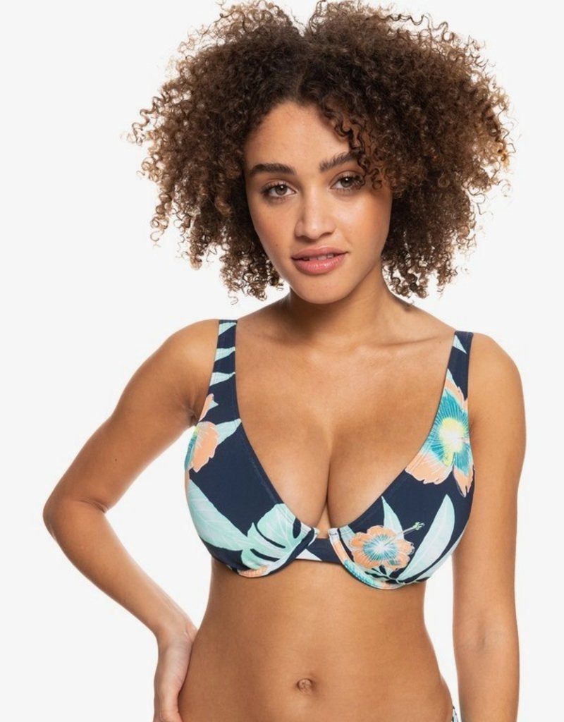 Roxy Roxy Printed Beach Classics Underwired D-Cup Bikini Top