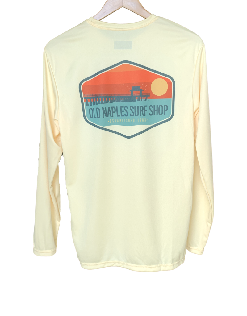 Old Naples Surf Shop ONSS Sunset Patch UV L/S Shirt