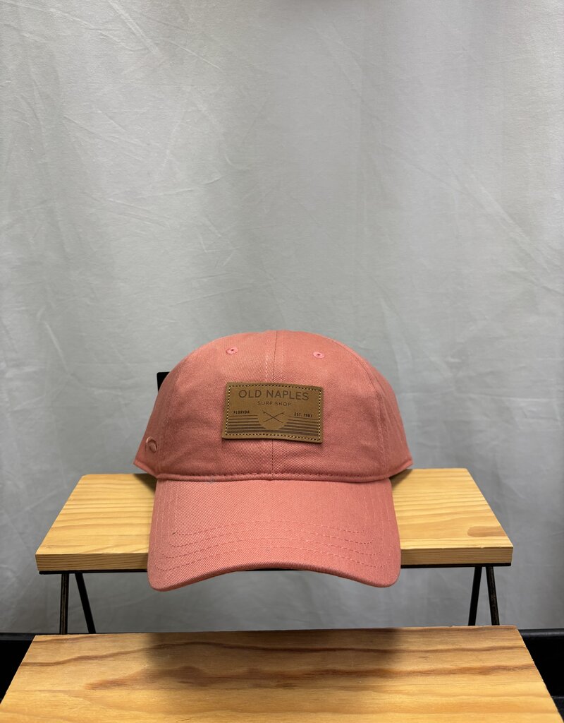 Old Naples Surf Shop ONSS Leather Board Hat Patch Hat