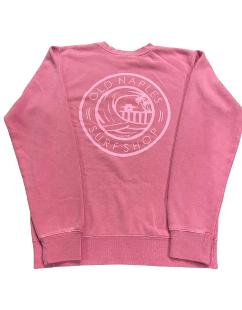 Old Naples Surf Shop ONSS Surf the Pier Crew Sweatshirt