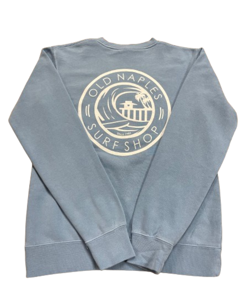 Old Naples Surf Shop ONSS Surf the Pier Crew Sweatshirt