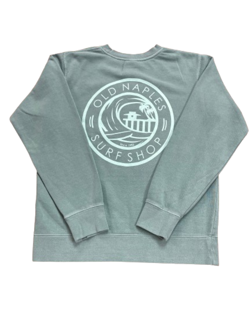 Old Naples Surf Shop ONSS Surf the Pier Crew Sweatshirt