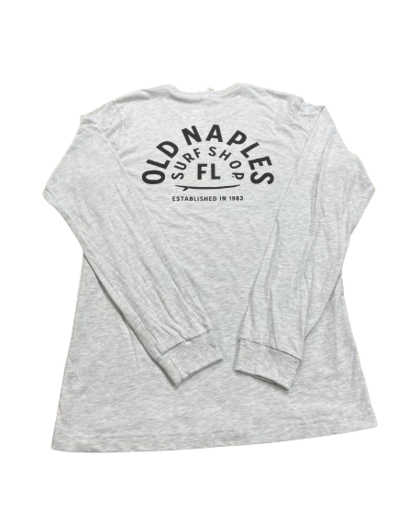 Old Naples Surf Shop ONSS Arched Surfboard LS Tee