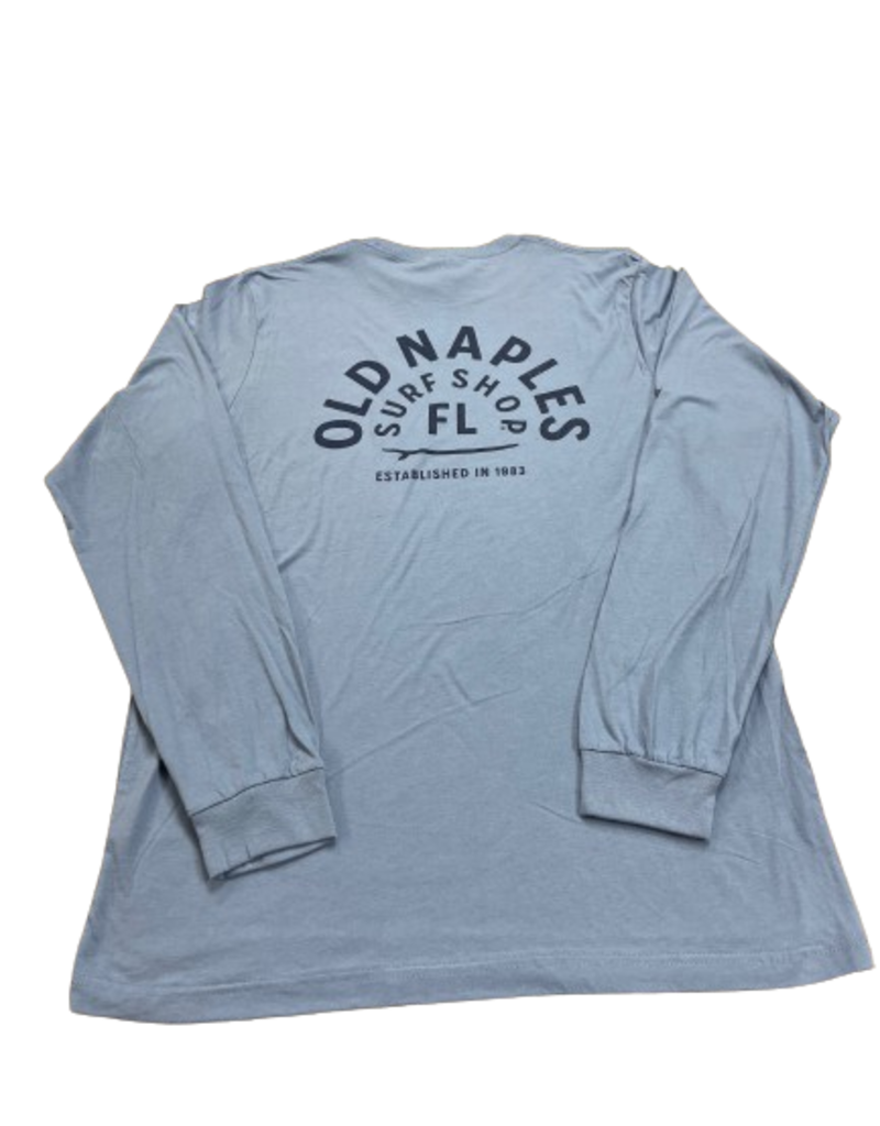 Old Naples Surf Shop ONSS Arched Surfboard LS Tee