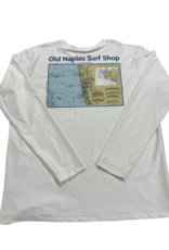 Old Naples Surf Shop ONSS Nautical Chart Long Sleeve UV Shirt