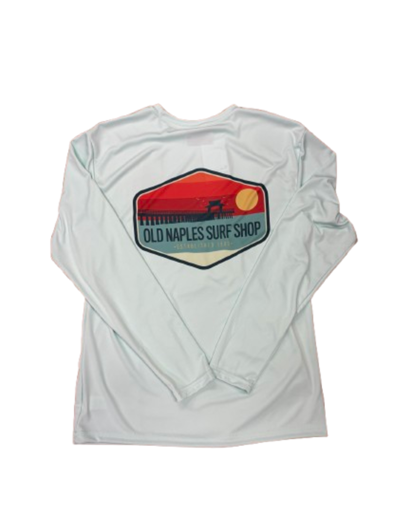 Old Naples Surf Shop ONSS Sunset Patch UV Long Sleeve Shirt