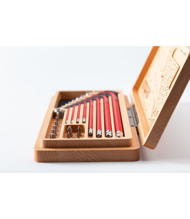 Silca HX-One Hex Wrenches and Drive Tool Kit w/ Wood Case: Tri Town Custom