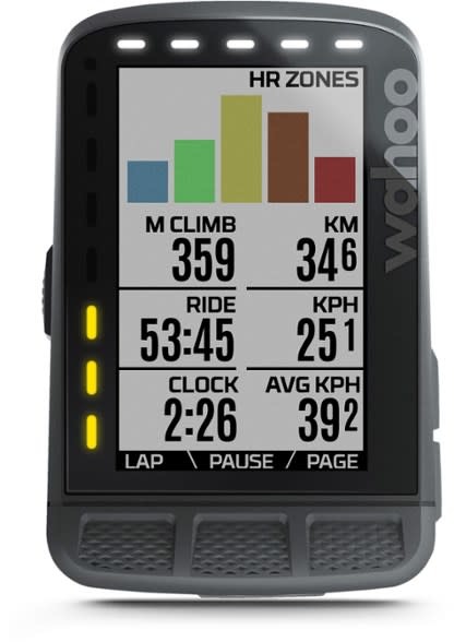 wahoo elemnt heart rate zones