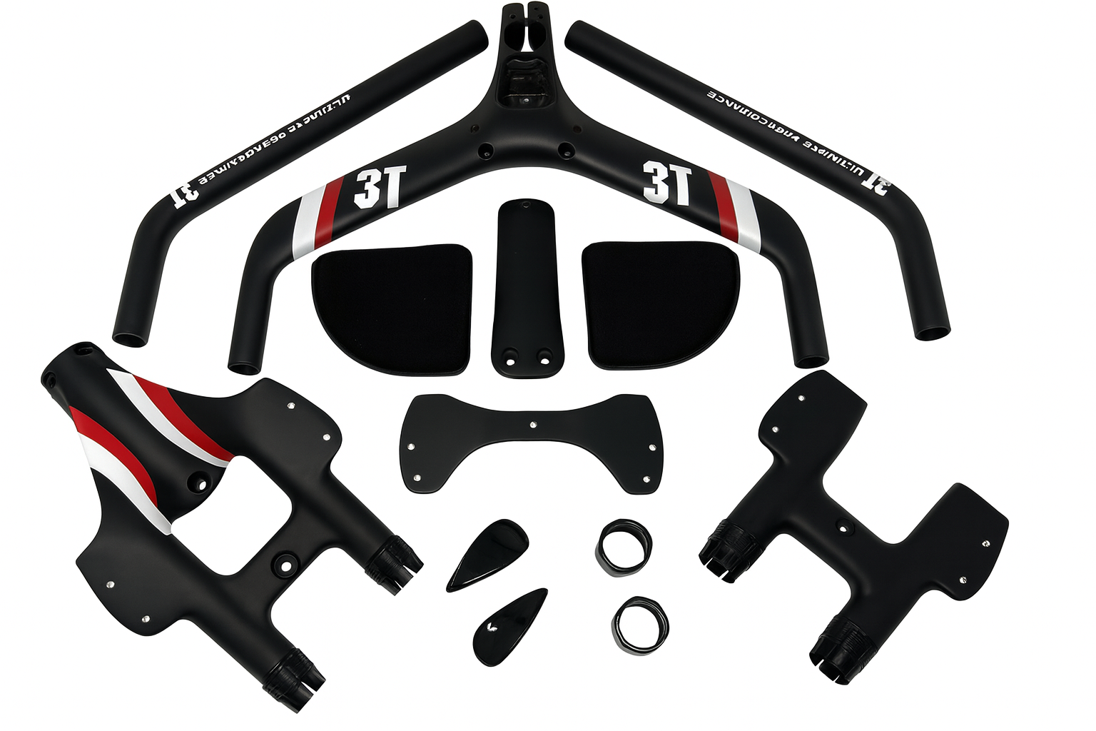 Cervelo Cervelo P5 Six 3T Aduro  Aerobar & Basebar Complete Kit, Matte Black
