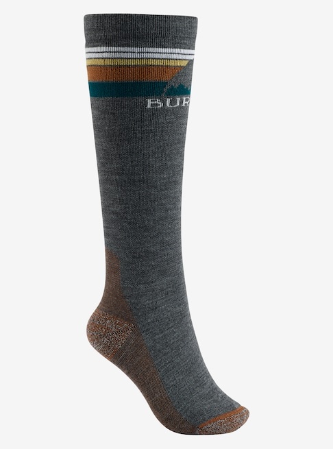 burton emblem midweight snowboard socks Kids' Sock (Multiple Color Options) Darkside Snowboards calf fit Burton Emblem Midweight Junior Sock