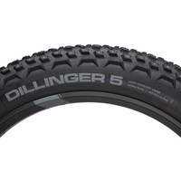 45NRTH Dillinger 5 Tire Tubeless, Folding, Black, 120tpi, 252 Concave Carbide Aluminum Studs