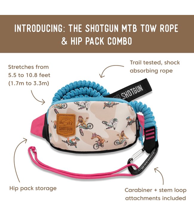 Shotgun MTB Tow Rope and Hip Pack Set