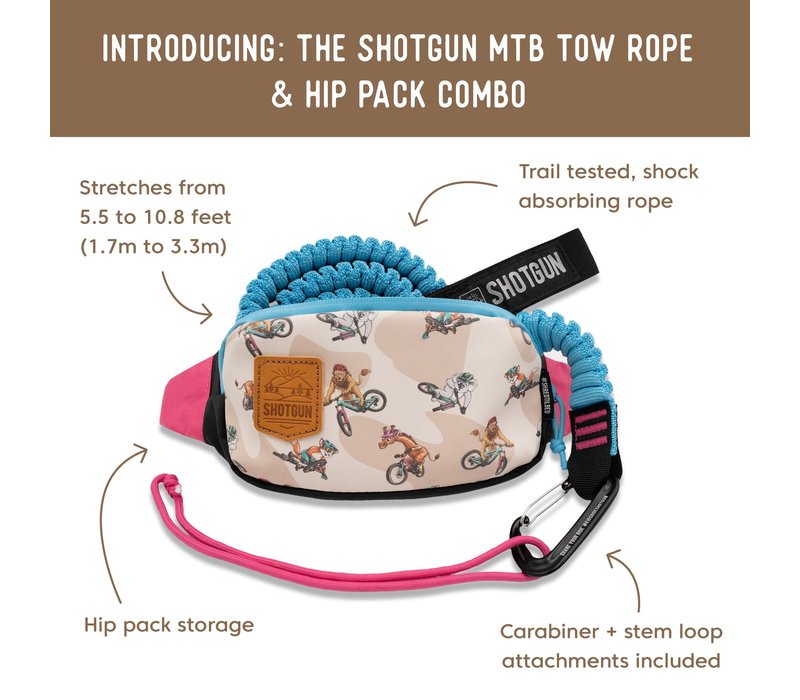 Shotgun MTB Tow Rope and Hip Pack Set