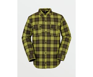 volcom sherpa flannel jacket