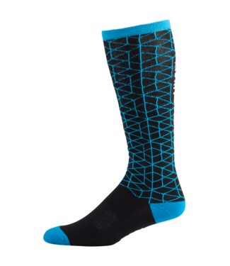 45NRTH 45NRTH Lumi Midweight Knee High Wool Sock - 11", Blue, Large