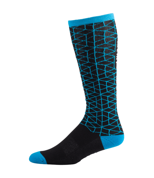 45NRTH Lumi Midweight Knee High Wool Sock - 11", Blue, Large