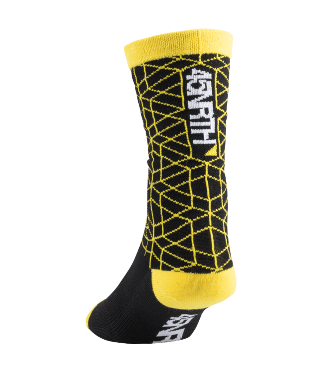 45NRTH 45NRTH Lumi Lightweight Wool Sock - 9", Yellow