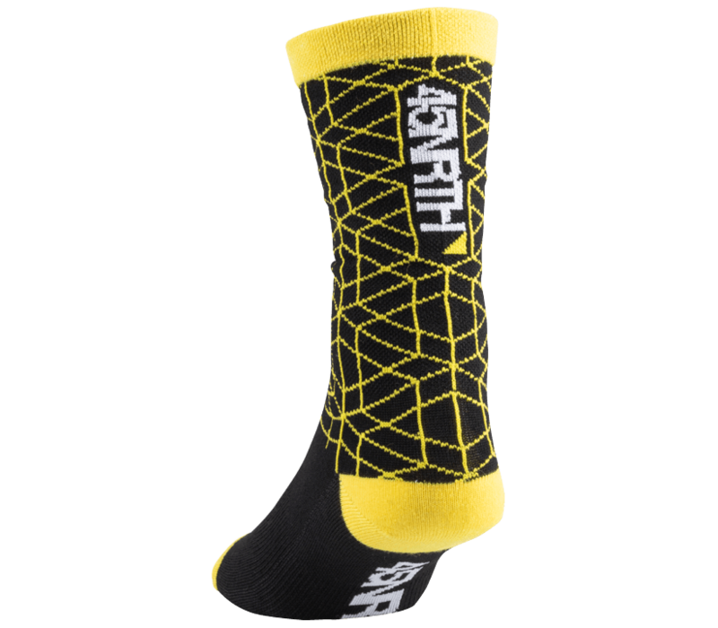 45NRTH Lumi Lightweight Wool Sock - 9", Yellow
