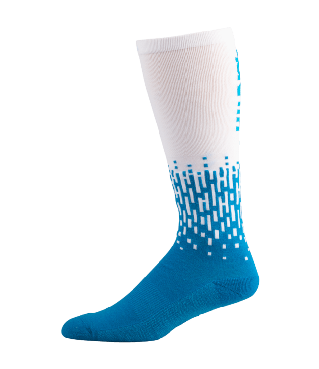 45NRTH Bluebird Midweight Knee High Wool Sock - 11", Blue