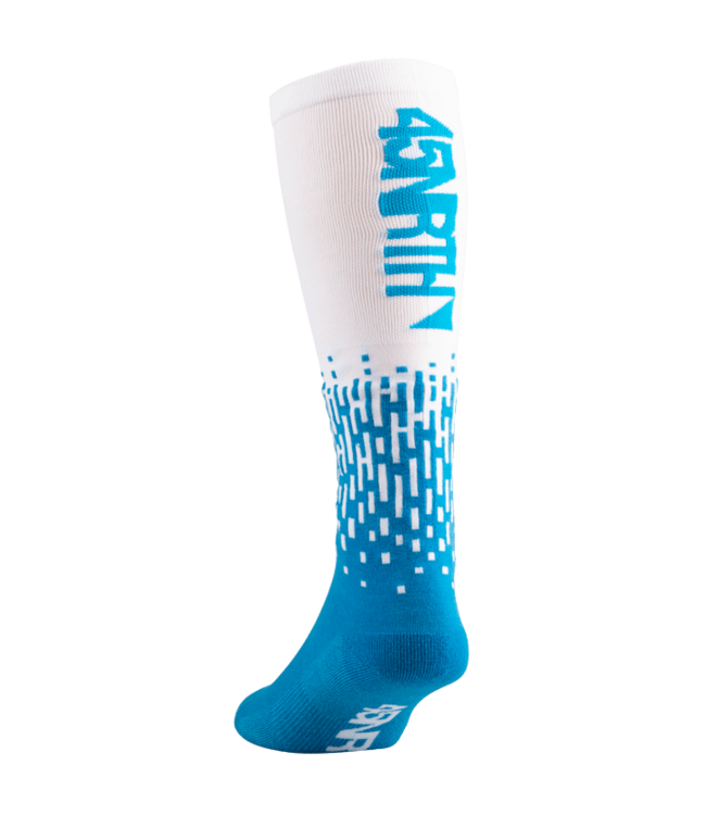 45NRTH Bluebird Midweight Knee High Wool Sock - 11", Blue