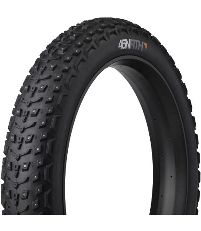 45NRTH 45NRTH Dillinger 5 Tire - 26 x 4.6, Tubeless, Folding, Black, 60tpi, 258 Steel Carbide Studs Black 26x4.6