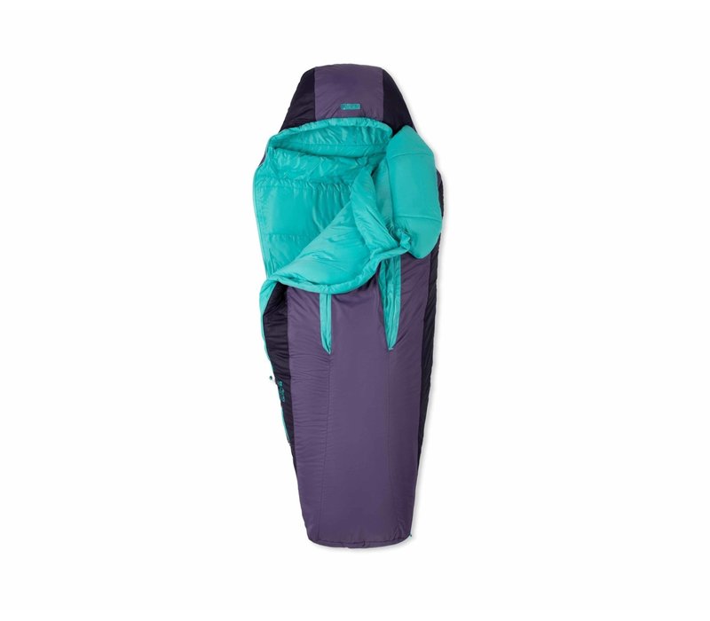 Nemo Forte Women's 20 Regular Sleeping Bag - Tide Pool/Shaded Thistle