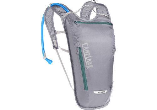 CamelBak Mini M.U.L.E. 50 oz Hydration Pack (Metal Grey/Green)