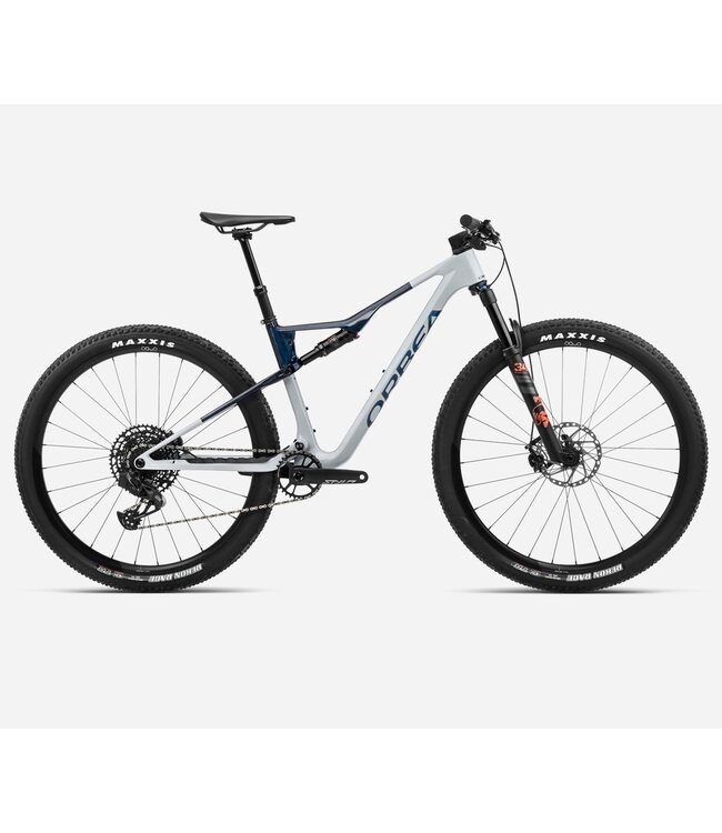 Orbea 2023 Orbea Oiz M11 AXS Halo Silver-Blue Carbon View (Gloss) - L