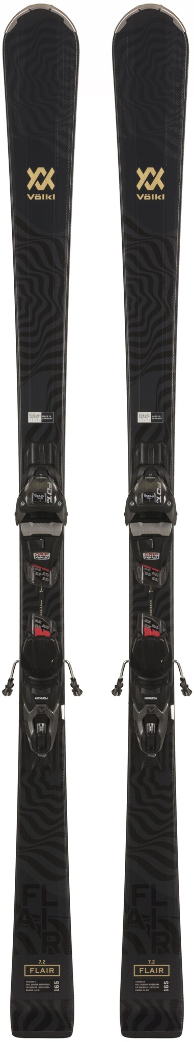 2023/24 Volkl Flair 7.2 Blk/Gld + Vmotion 10 Lady Blk - 701