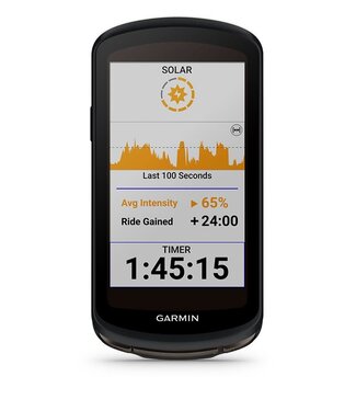 Garmin Edge 1040 Solar Bike Computer - GPS, Wireless, Black Bike