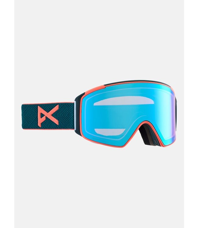 Anon M4S Goggles (Cylindrical) + Bonus Lens + MFI® Face Mask Deep Emerald/PVB