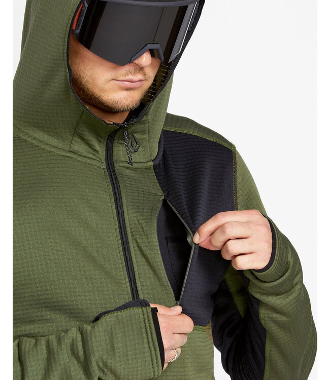 Volcom Mens' Gridlock Full Zip Fleece