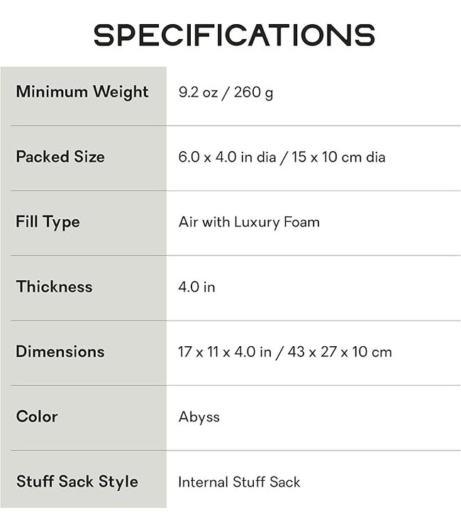 NEMO Equipment Fillo Pillow