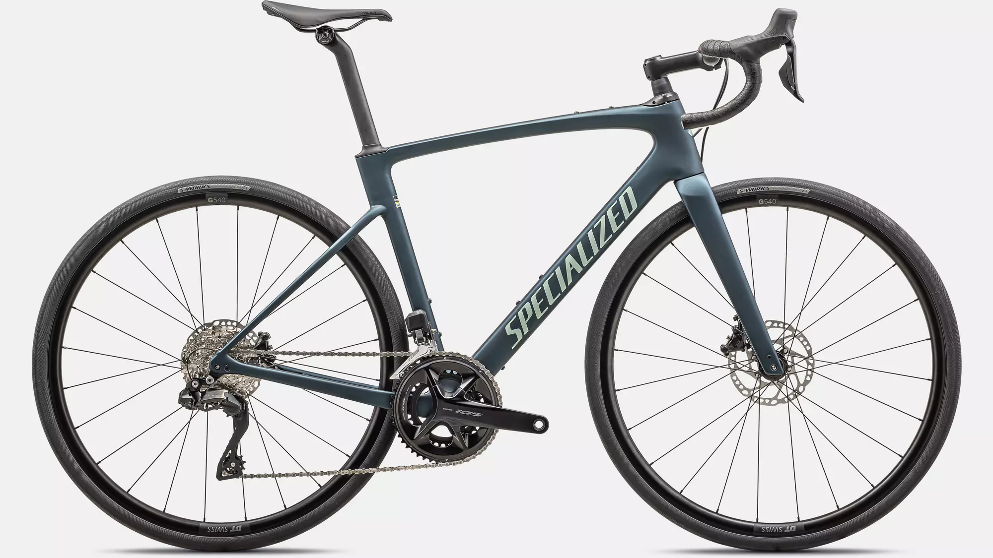 2024 Roubaix SL8 Comp Satin Metallic Deep Lake /White Sage - Main Image
