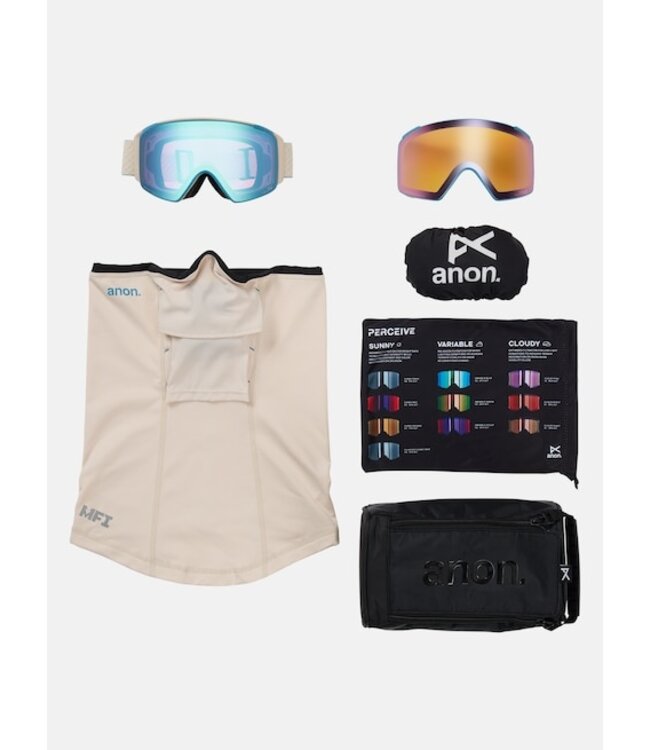 Anon 2026 M4S Goggles (Cylindrical) + Bonus Lens + MFI® Face Mask