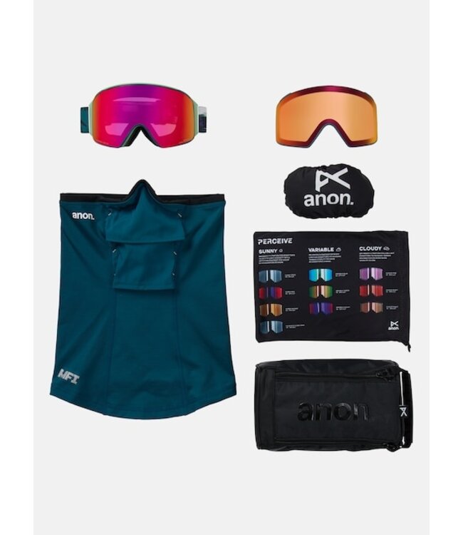 Anon M4 Goggles (Cylindrical) + Bonus Lens + MFI® Face Mask