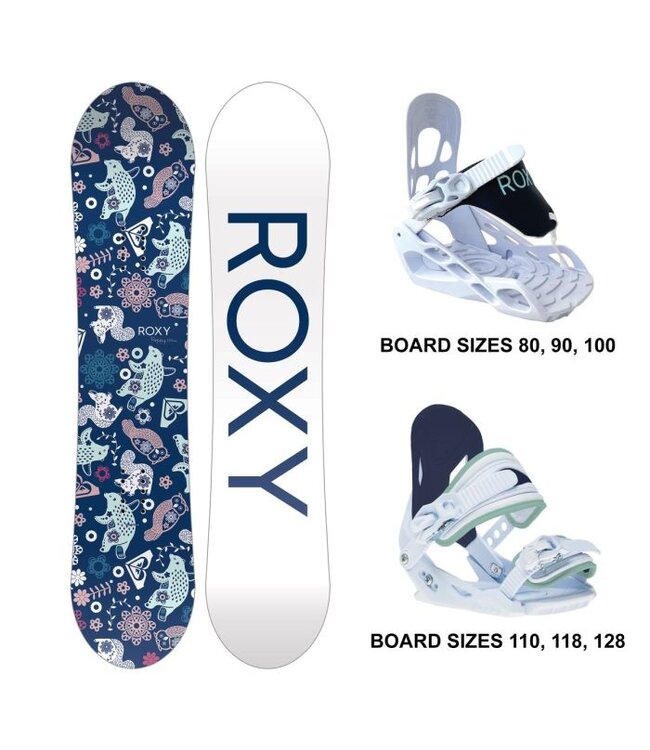 Roxy 2026 Youth Poppy Snowboard Package