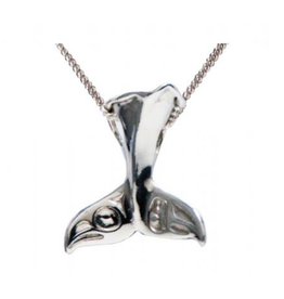 Helin, Bill Whale Tail Pendant Pewter